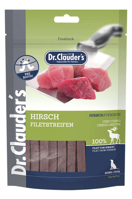 Dr Clauder's Venison Fillet Strips 80g