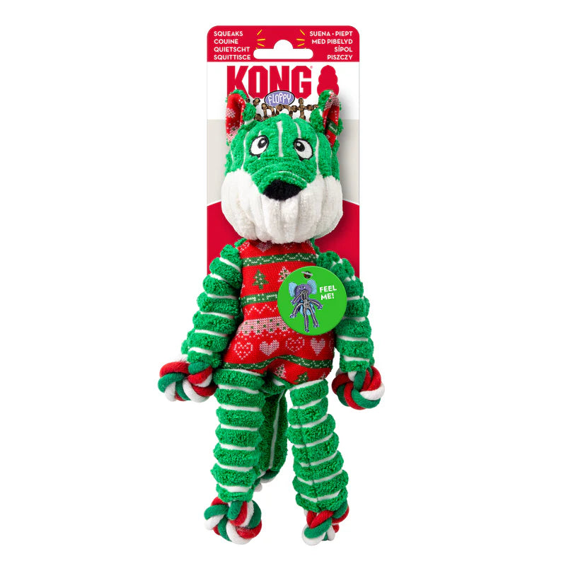 Kong Holiday Floppy Knots Fox