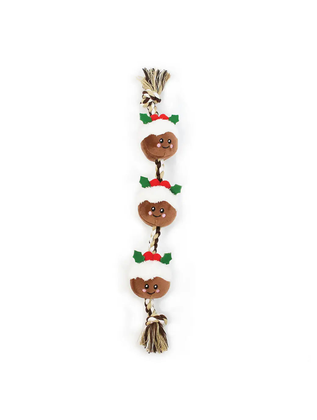 Happy Pet String Of Christmas Puds Rope Toy