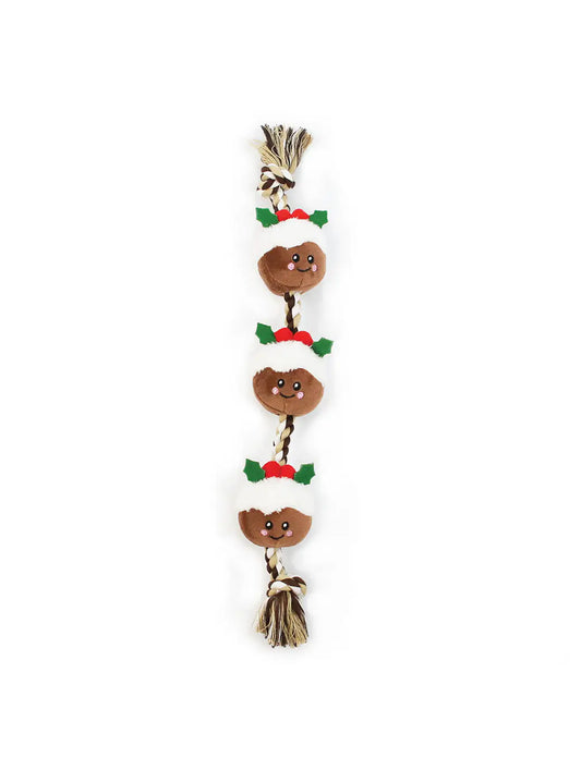 Happy Pet String Of Christmas Puds Rope Toy