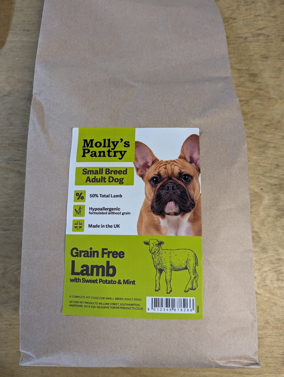 Molly's Pantry 50% Small Breed Lamb with Sweet Potato Kibble