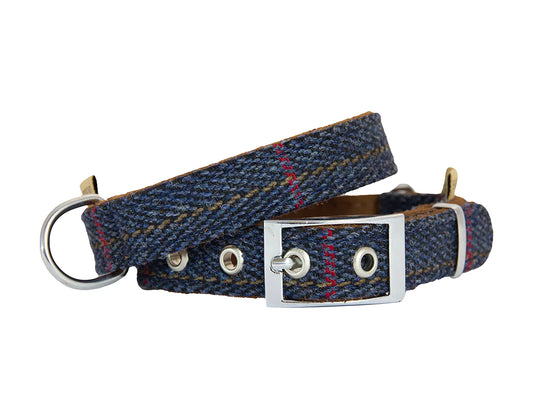 Earthbound Traditional Tweed Collar Navy
