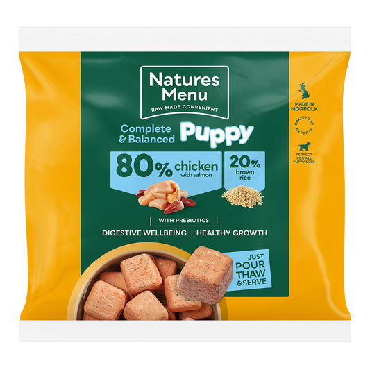 Natures Menu Puppy Chicken & Salmon Frozen Nuggets 1kg