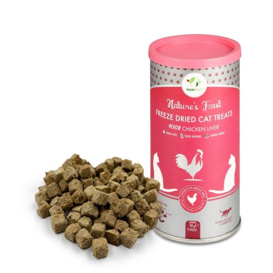 Pawfect Natures Feast Freeze Dried Cat Treats 50g