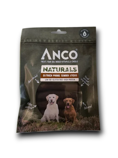 Anco Naturals Ostrich Prime Tender Sticks 5pcs