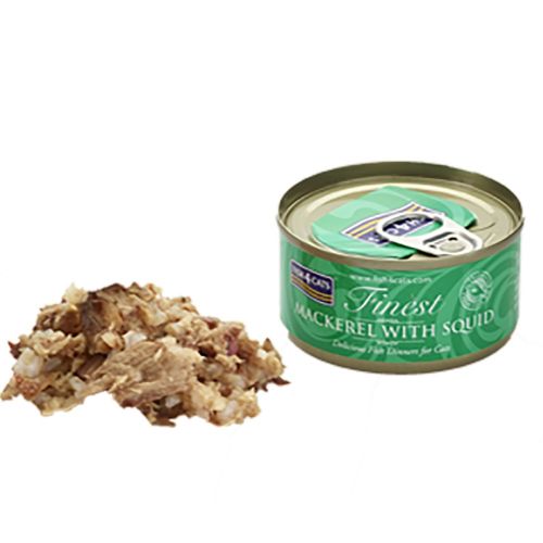 Fish4Cats Mackerel with Squid 70g