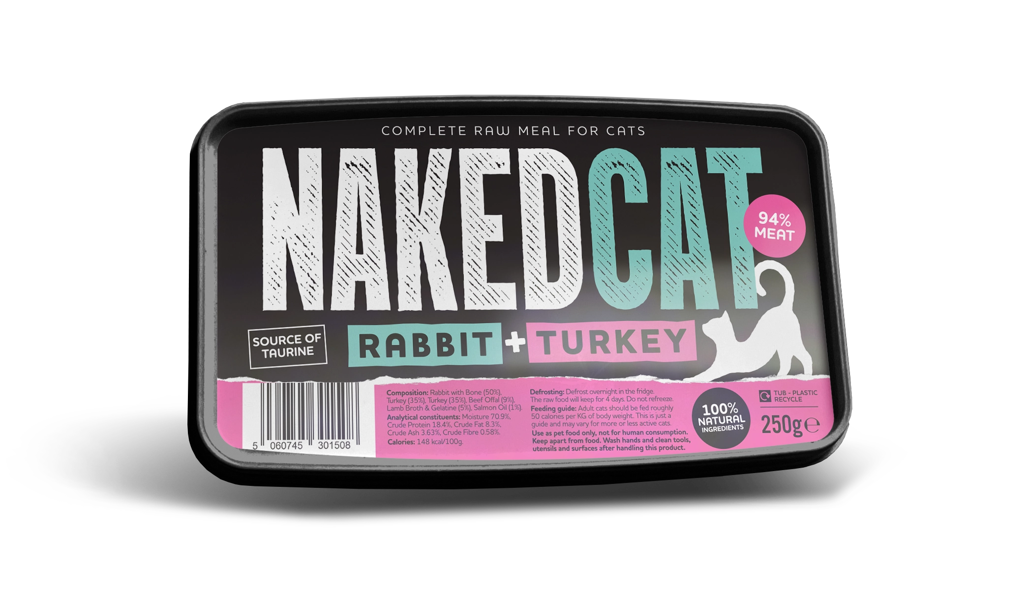 Naked Cat Rabbit & Turkey 250g