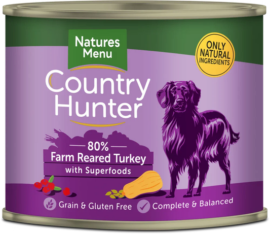 Country Hunter Adult Dog Food Turkey 600g Tin